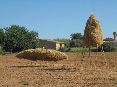 Sculpture, straw, bamboo by Anees, Catalonia